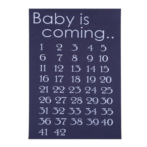 Pregnancy Tees Stickers Creative Clothes Fabric Patches Baby is Coming Baby Birth Countdown 42 Weeks Cloth Accessories