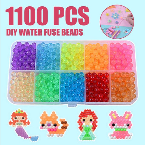 8000pcs Magic Puzzle Toys Water Mist Bead Set Boys Girls DIY Craft Animal Handmade Sticky Beads Educational Toys Kids Gifts