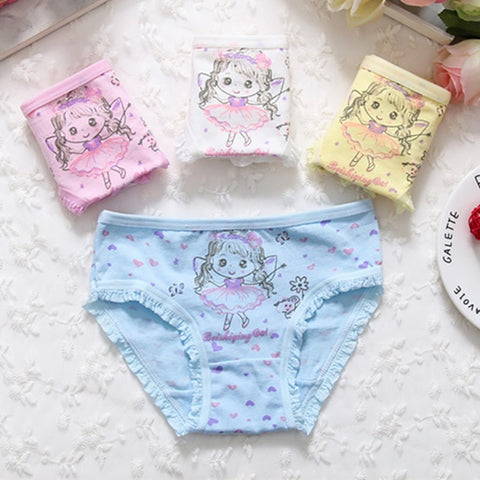 4pcs/lot fashion kids panties girls' briefs female child underwear lovely cartoon panties children clothing baby Girl Underwear