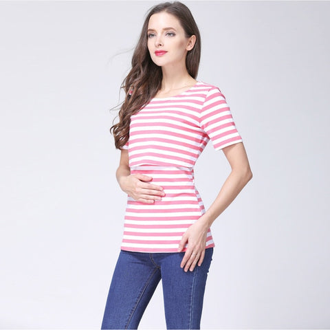 Emotion Moms Fashion pregnancy Maternity Clothes Maternity Tops/T-shirt Breastfeeding shirt Nursing Tops for pregnant women