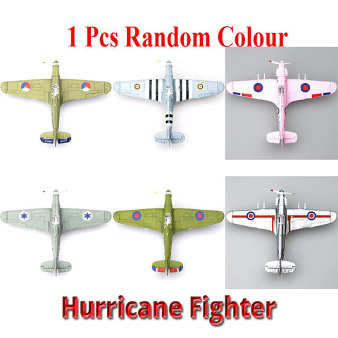 20*18CM  Assemble Fighter Model Toys Building Tool Sets Combat Aircraft Diecast War-II BF-109 Hurricane Spitfire Pirate Military