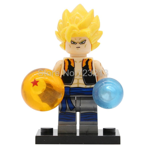 Single Sale Dragon Ball Cartoon Figure Z Son Goku Vegeta Master Roshi Krillin Android 17 Building Block Set Models Toys Legoing