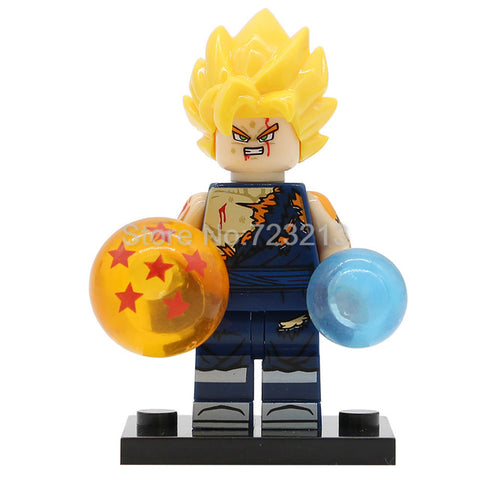 Single Sale Dragon Ball Cartoon Figure Z Son Goku Vegeta Master Roshi Krillin Android 17 Building Block Set Models Toys Legoing