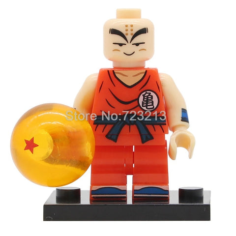 Single Sale Dragon Ball Cartoon Figure Z Son Goku Vegeta Master Roshi Krillin Android 17 Building Block Set Models Toys Legoing