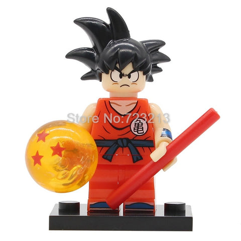 Single Sale Dragon Ball Cartoon Figure Z Son Goku Vegeta Master Roshi Krillin Android 17 Building Block Set Models Toys Legoing