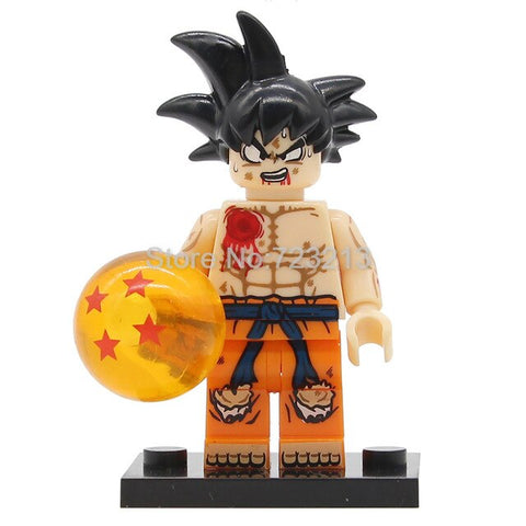 Single Sale Dragon Ball Cartoon Figure Z Son Goku Vegeta Master Roshi Krillin Android 17 Building Block Set Models Toys Legoing