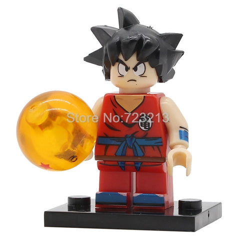 Single Sale Dragon Ball Cartoon Figure Z Son Goku Vegeta Master Roshi Krillin Android 17 Building Block Set Models Toys Legoing