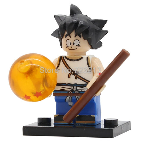 Single Sale Dragon Ball Cartoon Figure Z Son Goku Vegeta Master Roshi Krillin Android 17 Building Block Set Models Toys Legoing