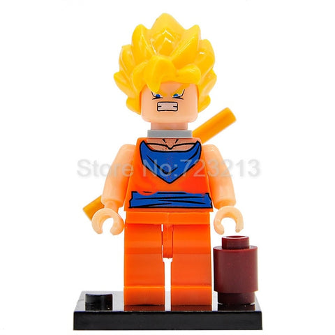 Single Sale Dragon Ball Cartoon Figure Z Son Goku Vegeta Master Roshi Krillin Android 17 Building Block Set Models Toys Legoing