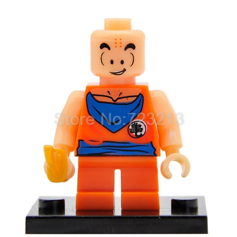 Single Sale Dragon Ball Cartoon Figure Z Son Goku Vegeta Master Roshi Krillin Android 17 Building Block Set Models Toys Legoing