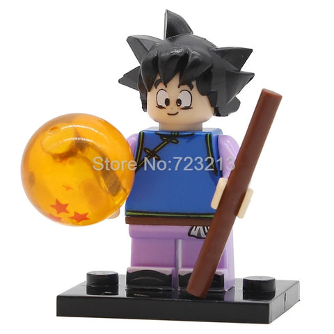 Single Sale Dragon Ball Cartoon Figure Z Son Goku Vegeta Master Roshi Krillin Android 17 Building Block Set Models Toys Legoing