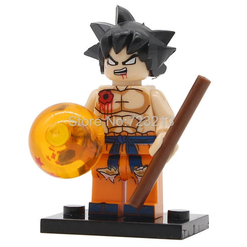 Single Sale Dragon Ball Cartoon Figure Z Son Goku Vegeta Master Roshi Krillin Android 17 Building Block Set Models Toys Legoing