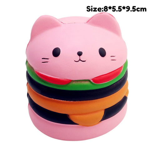 Antistress Squishy Hamburger Milkshake Squishe Donut Popcorn Toys Stress Relief Anti-Stress Practical Jokes Surprise Squshy Gift