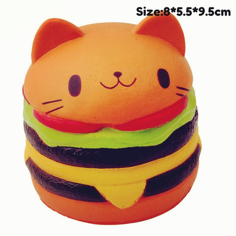 Antistress Squishy Hamburger Milkshake Squishe Donut Popcorn Toys Stress Relief Anti-Stress Practical Jokes Surprise Squshy Gift