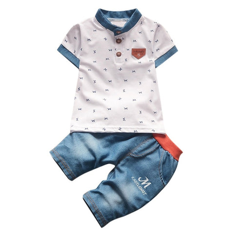 2PCS Boys Clothing Sets Kid Clothes Vetement Enfant Fille Summer Toddler Baby Kids Short Sleeve Sets T-shirt And Shorts Outfits