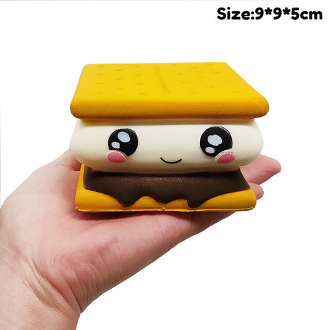 Antistress Squishy Hamburger Milkshake Squishe Donut Popcorn Toys Stress Relief Anti-Stress Practical Jokes Surprise Squshy Gift