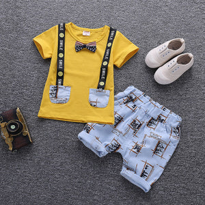 Boys' Clothing sets Summer Children Clothing Cartoon New Kids Cotton Cute Sets Baby Boy Outfit Costumes Baby Clothing Set