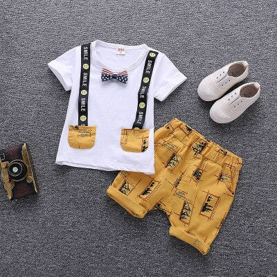 Boys' Clothing sets Summer Children Clothing Cartoon New Kids Cotton Cute Sets Baby Boy Outfit Costumes Baby Clothing Set