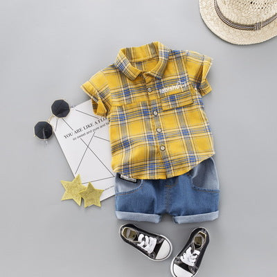 Boys' Clothing sets Summer Children Clothing Cartoon New Kids Cotton Cute Sets Baby Boy Outfit Costumes Baby Clothing Set