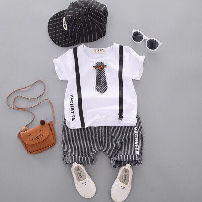 Boys' Clothing sets Summer Children Clothing Cartoon New Kids Cotton Cute Sets Baby Boy Outfit Costumes Baby Clothing Set