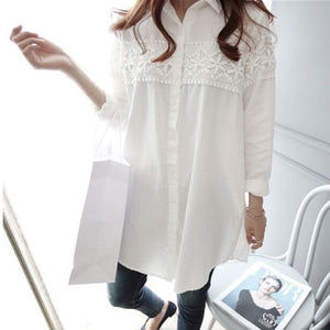 Loose Maternity Blouses Shirts Long Sleeve Blouse Tops Clothes for Pregnant Women Spring Autumn Pregnancy Clothing Plus Size