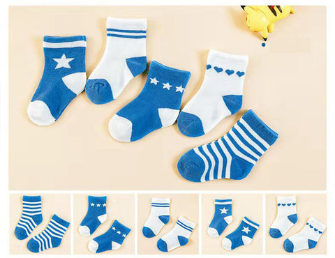 5 Pair/lot new cotton thick baby toddler socks autumn and winter warm baby foot sock