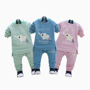 Boys' Clothing 1-2-3 Years Old Autumn Baby Clothes Children's Clothes Cotton Baby Spring and Autumn Set Two-piece