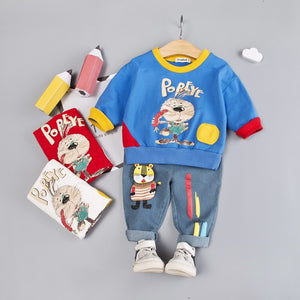 Fashion Autumn Cotton Children's Set Letter Baby Children's Clothing Set Boys' Fall Wear Set Baby Girls Clothes Kids Outfits