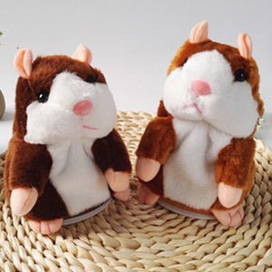 Dropshipping Promotion 15cm Lovely Talking Hamster Speak Talk Sound Record Repeat Stuffed Plush Animal Kawaii Hamster Toys