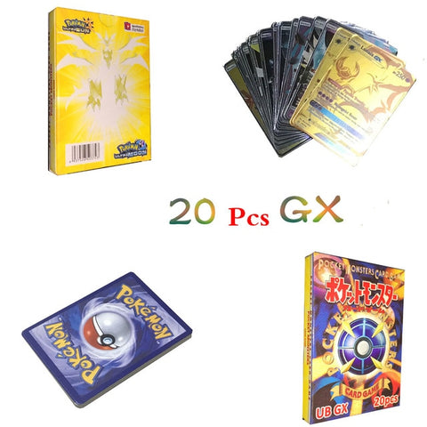 42 Pcs GX MEGA Shining TAKARA TOMY Cards Game Pokemon Battle Carte Trading Cards Game Children Toy