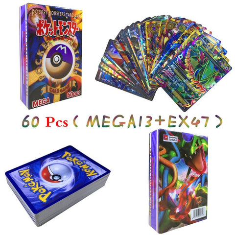 42 Pcs GX MEGA Shining TAKARA TOMY Cards Game Pokemon Battle Carte Trading Cards Game Children Toy