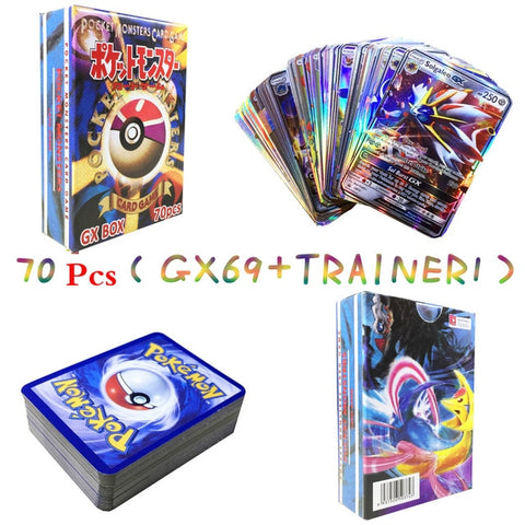 42 Pcs GX MEGA Shining TAKARA TOMY Cards Game Pokemon Battle Carte Trading Cards Game Children Toy