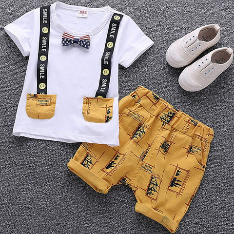 Boys' Clothing sets Summer Children Clothing Cartoon New Kids Cotton Cute Sets Baby Boy Outfit Costumes Baby Clothing Set