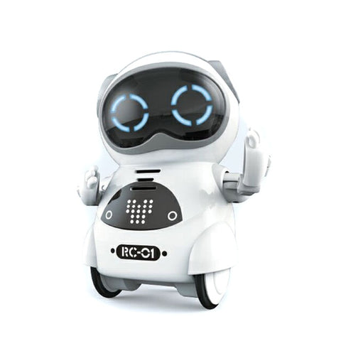 Pocket Robot Mini Robot Toys Gift Talking Interactive Dialogue Voice Recognition Record Singing Dancing Smart Robot AN88