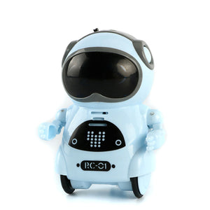 Pocket Robot Mini Robot Toys Gift Talking Interactive Dialogue Voice Recognition Record Singing Dancing Smart Robot AN88