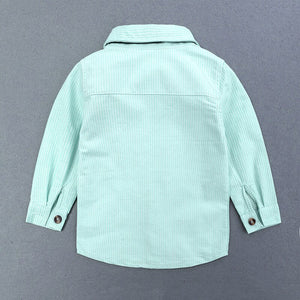 2019 Spring New Style Infant Clothing Baby Set College Style Boys' Long-sleeved Shirt Suspender Pants CHILDREN'S Suit