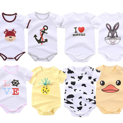 bodysuit for newborns baby body suit i love mom dad Animal cartoon print Boys' Clothing boby Toddler Summer Body Baby girls