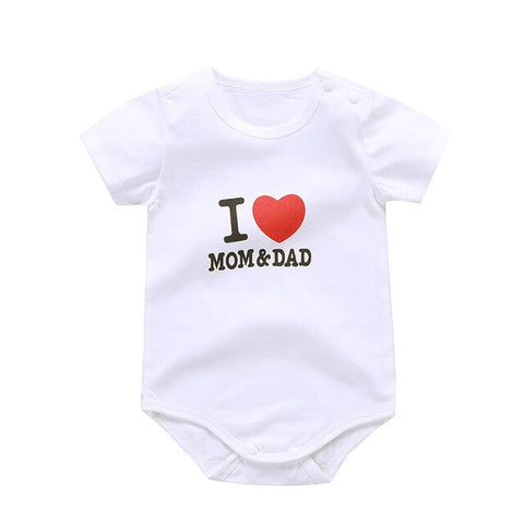 bodysuit for newborns baby body suit i love mom dad Animal cartoon print Boys' Clothing boby Toddler Summer Body Baby girls