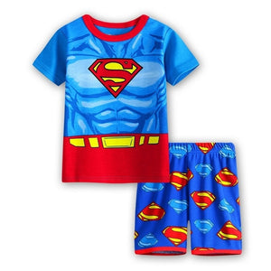 2020 New Hot Kids Pajamas Summer Baby Boys Gilrs Clothing spider-man Costume Short Sleeve Pijamas children Sleepwear Pajamas Set