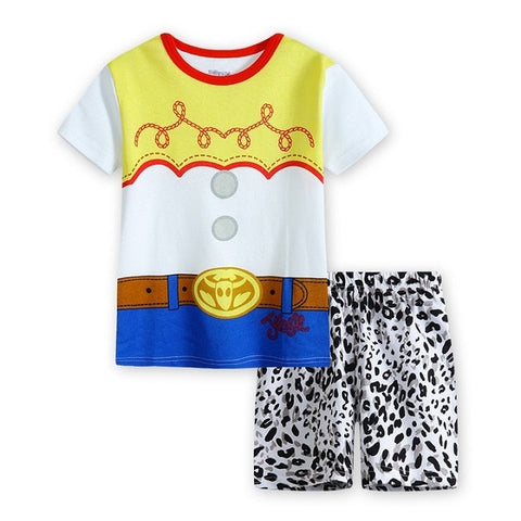 2020 New Hot Kids Pajamas Summer Baby Boys Gilrs Clothing spider-man Costume Short Sleeve Pijamas children Sleepwear Pajamas Set