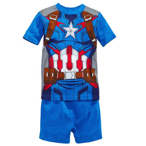 2020 New Hot Kids Pajamas Summer Baby Boys Gilrs Clothing spider-man Costume Short Sleeve Pijamas children Sleepwear Pajamas Set