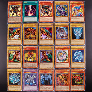 100PCS Yu Gi Oh Japanese Anime 100 Different English Card Wing Dragon Dragon Giant Soldier Sky Dragon Flash Card Kids Toy Gift