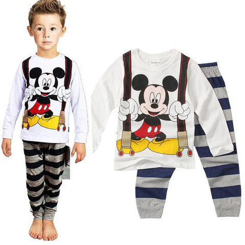 2019 Baby Boy Clothes winter Cartoon Boy Clothing Set Long sleeves Leisure boys t shirt+ Pant 2pcs kids clothes set