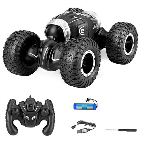 JJRC Q70 2 batteries 4 WD 2.4GHz RC Crawler Car Twister- Double-sided Flip Deformation Climbing RC Car RTR Toy Gift for Kids