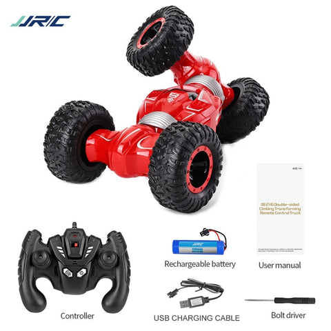 JJRC Q70 2 batteries 4 WD 2.4GHz RC Crawler Car Twister- Double-sided Flip Deformation Climbing RC Car RTR Toy Gift for Kids