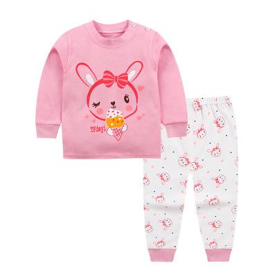 2020 New Children Spring Autumn Clothing Girls Coat + Long Pants Suit Kids Cotton Underwear Set Baby Boys Cartoon Clothes