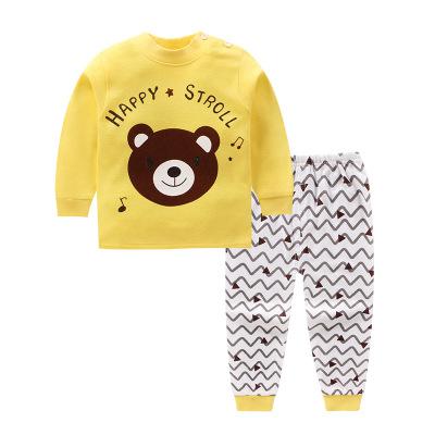 2020 New Children Spring Autumn Clothing Girls Coat + Long Pants Suit Kids Cotton Underwear Set Baby Boys Cartoon Clothes