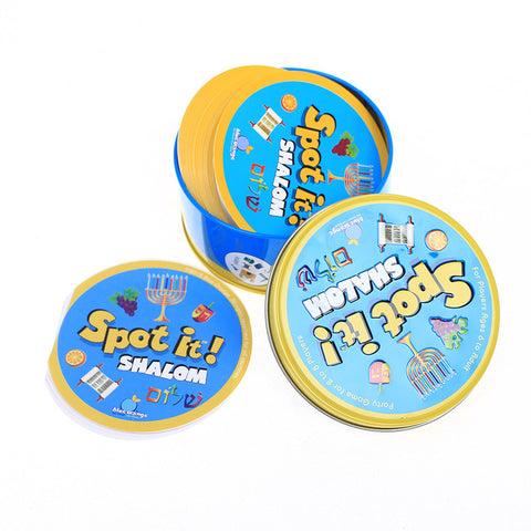 spot it and dobble card game table Board Game For Dobbles Kids Spot Cards It Go Camping Metal Tin Box SHALOM HALLOWEEN toys