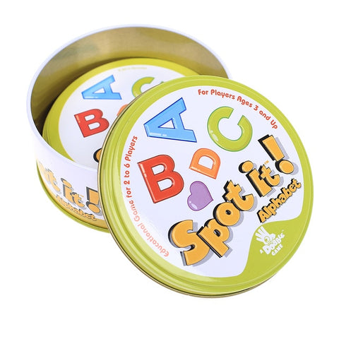 spot it and dobble card game table Board Game For Dobbles Kids Spot Cards It Go Camping Metal Tin Box SHALOM HALLOWEEN toys