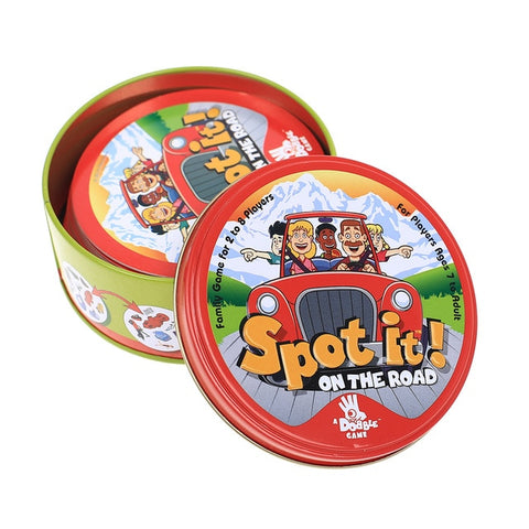 spot it and dobble card game table Board Game For Dobbles Kids Spot Cards It Go Camping Metal Tin Box SHALOM HALLOWEEN toys